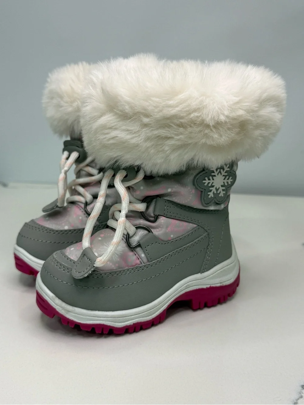 DREAM PAIRS Girls Winter Snow Boots Faux Fur Lined Size 4 Toddler
